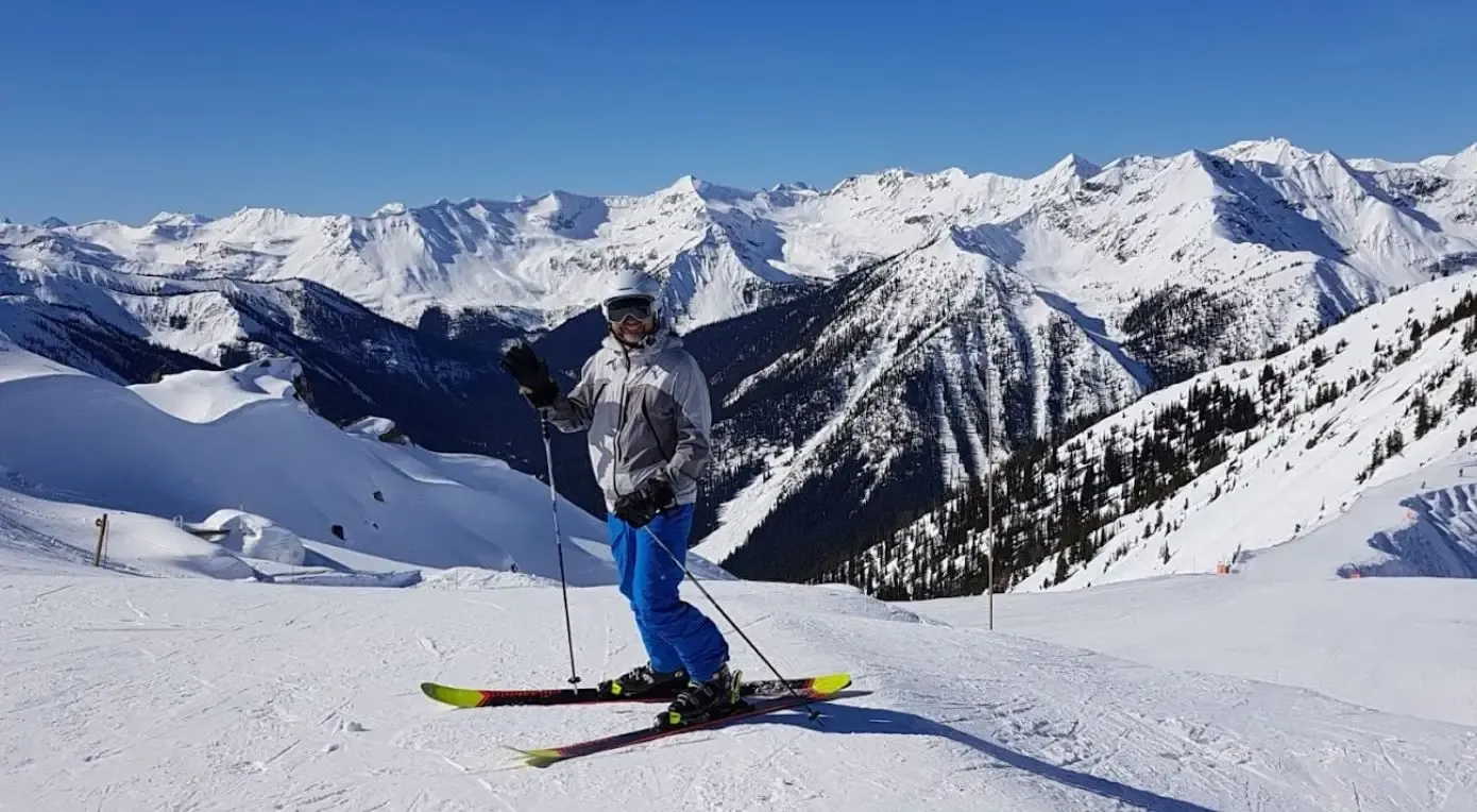 Skier in Banff