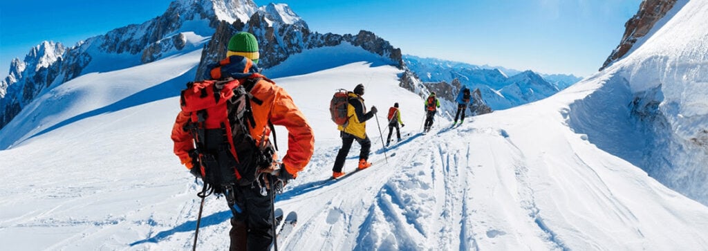 High altitude views of Mont Blanc