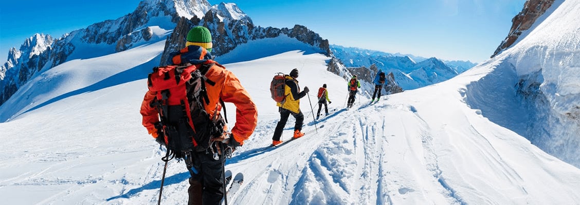 High altitude views of Mont Blanc