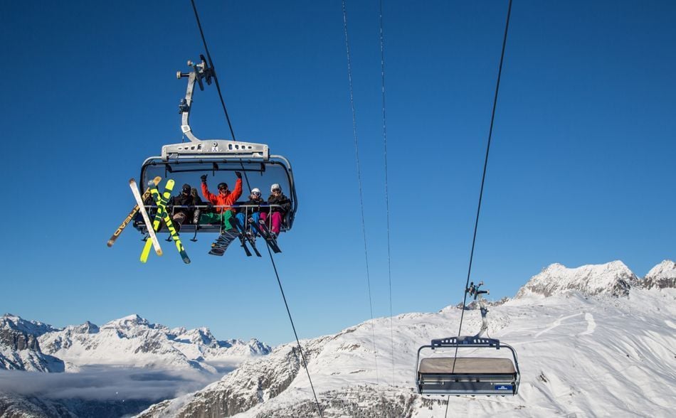 Snowboarding in Andermatt