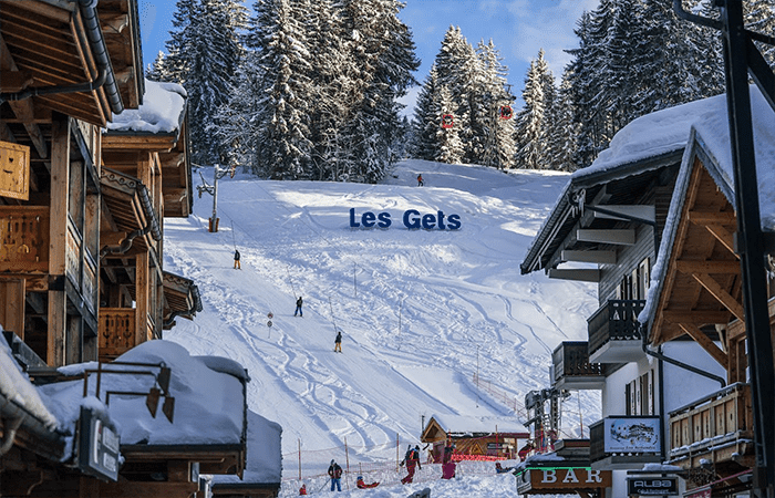 Les Gets is one of the best places to ski in January