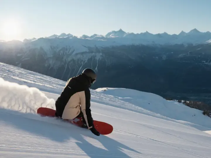 Snowboarding in Crans-Montana