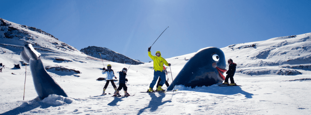 Family ski lessons and guiding