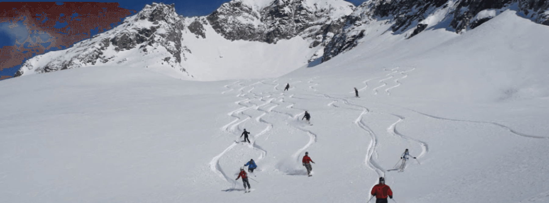 Powder skiing in Cervinia