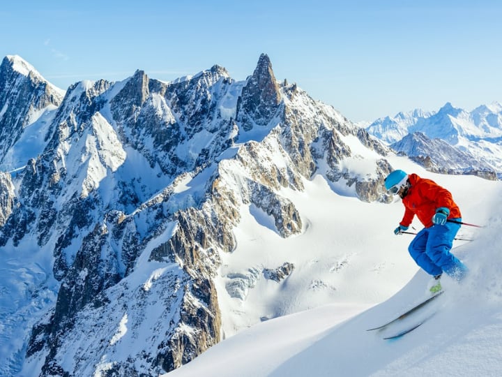 Best Ski Runs in Europe - Vallee Blanche, Chamonix