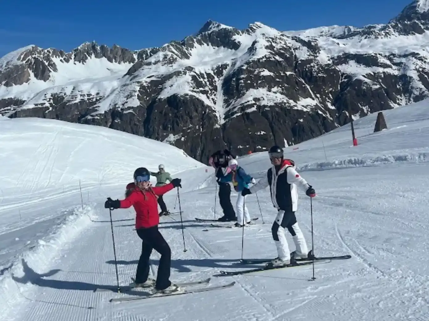 Skiers on Mountain