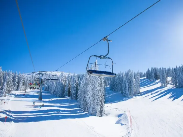 Bleue De Chavanette (Blue) in Avoriaz.