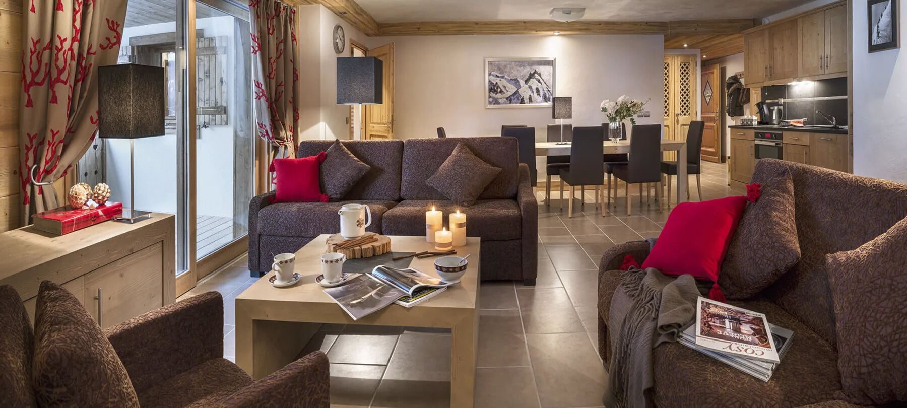 Les Chalets d'Angele Living area