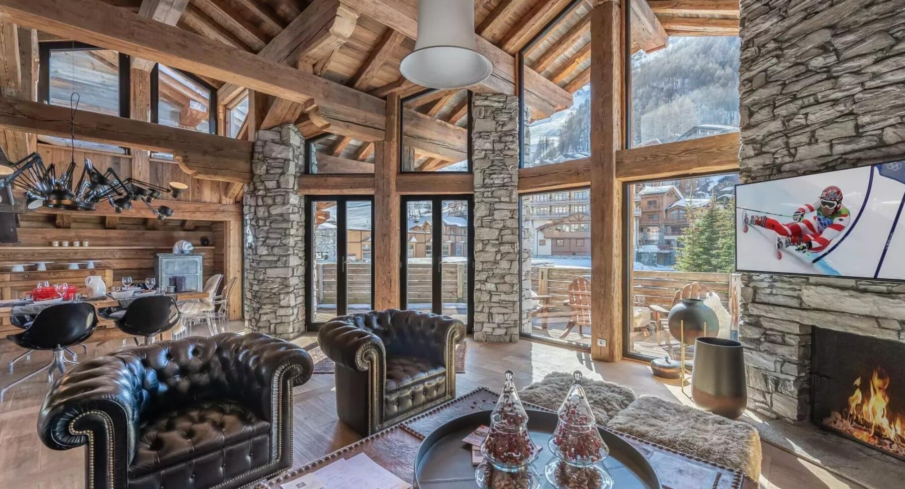 Chalet La Face (10) Lounge area