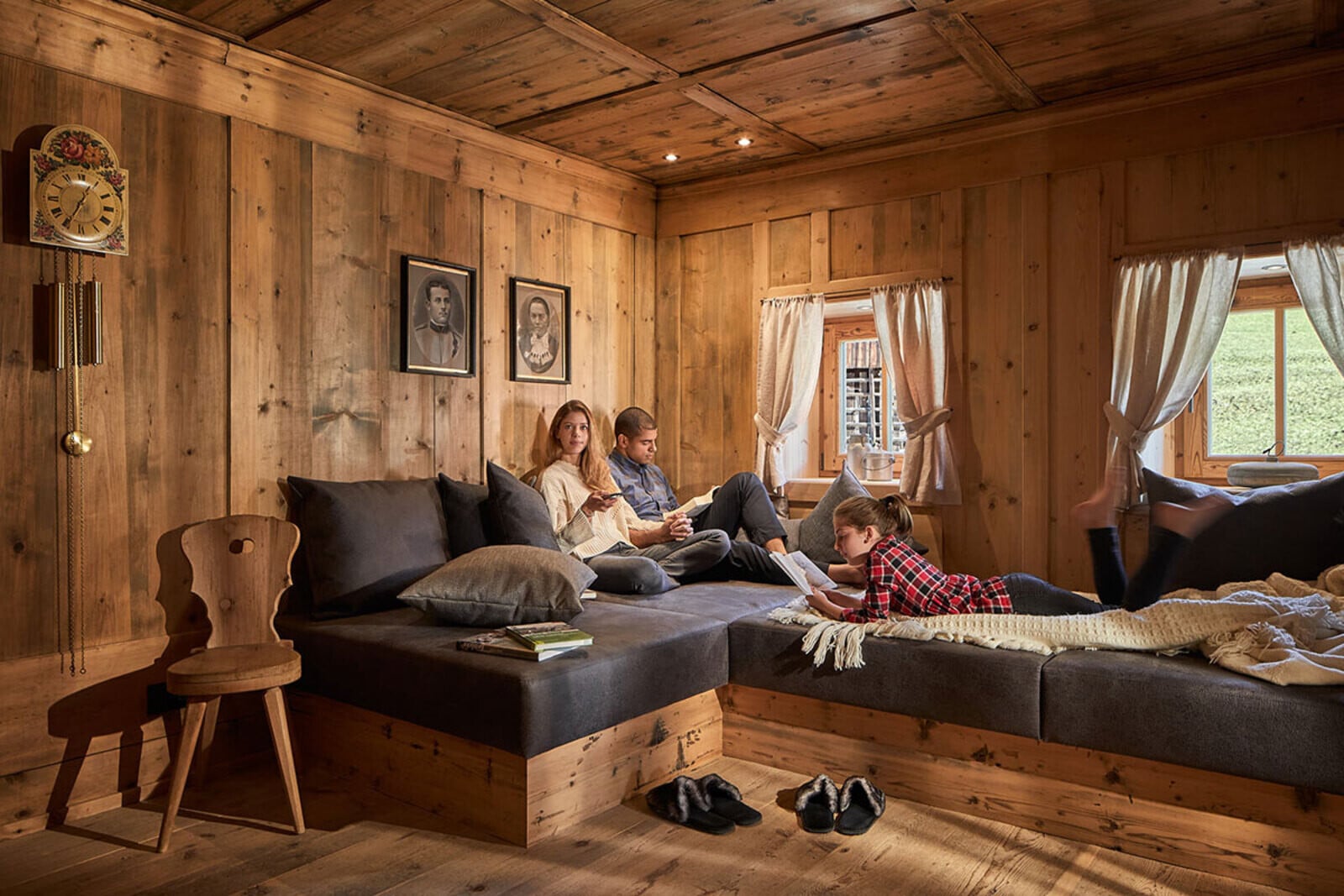 Chalet Sotciastel Living Area
