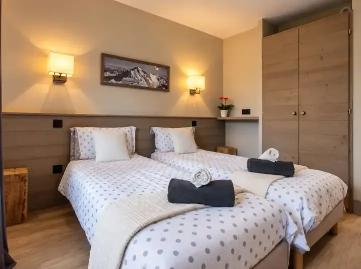 Chalet Hermine Twin Bedroom