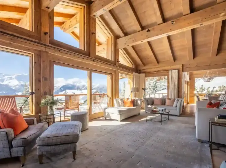 Chalet Les Etrennes Living Room (1)