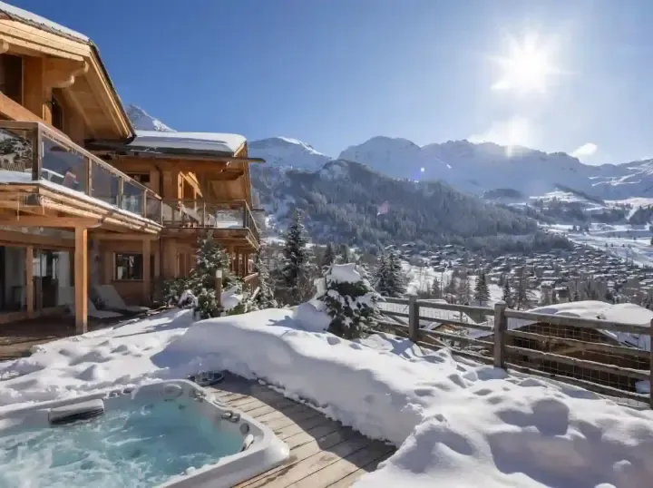 Chalet Les Etrennes Hot Tub